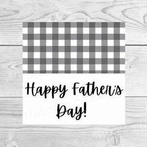 Father&#39;s Day Cookie Tag - Happy Father&#39;s Day Cookie Tag - Cookie Tags - Dad Cookie Tag - Square Cookie Tag - Printable Cookie Tag