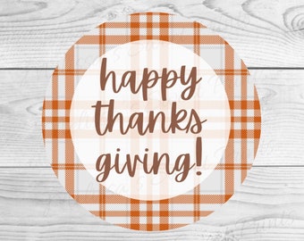 Thanksgiving Cookie Tag - Happy Thanksgiving Cookie Tag - Fall Cookie Tag - Cookie Tags - Round Cookie Tag - Treat Tag - Gift Tags