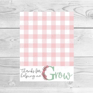 Cartes à biscuits pour la fête des mères - Mini carte à biscuits imprimable - Merci de m'avoir aidé à grandir - Carte à biscuits enseignant - Étiquettes à biscuits