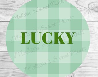 Cookie Tag - St. Patrick's Day Cookie Tags - Printable Cookie Tags- Lucky Cookie Tag - Cookie packaging - Treat Tags - Round Cookie Tag