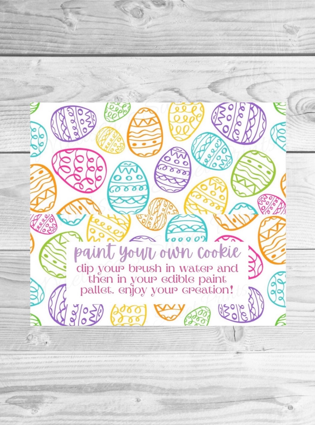 Easter Bag Topper - Paint Your Own Cookie Bag Topper - Cookie Bag ...
