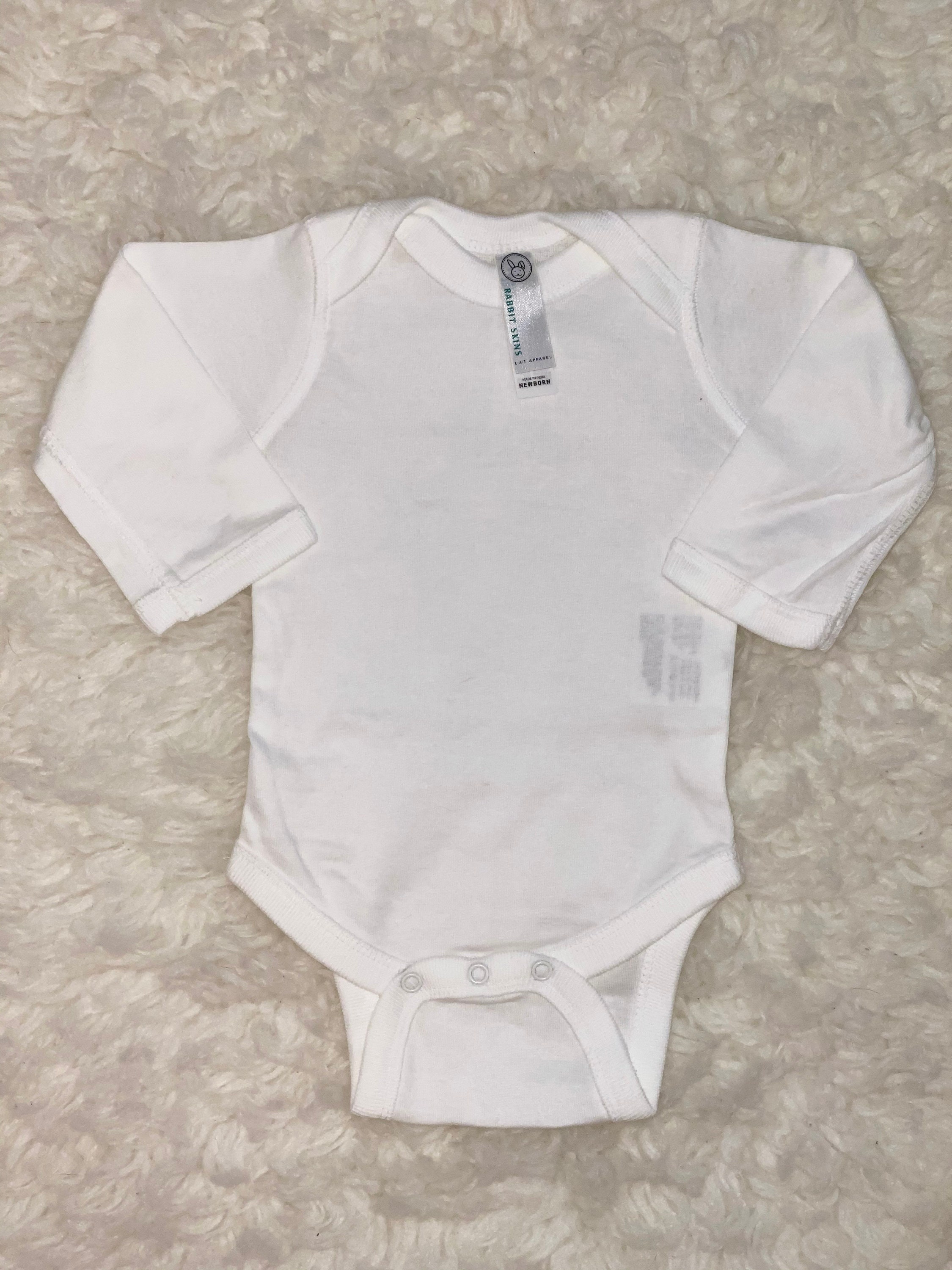 Monogram Baby Long Sleeve Onesie | Etsy