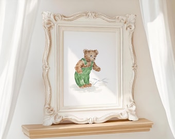 Art Print Corduroy Storybook Nursery Decor