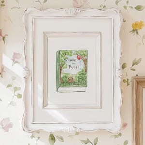 Winnie the Pooh Book Cover Art Print: Storybook Nursery Decor