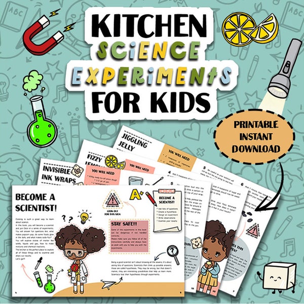 Kitchen Science Experiments for Kids: Science You Can Eat! (Printable Digital Download)