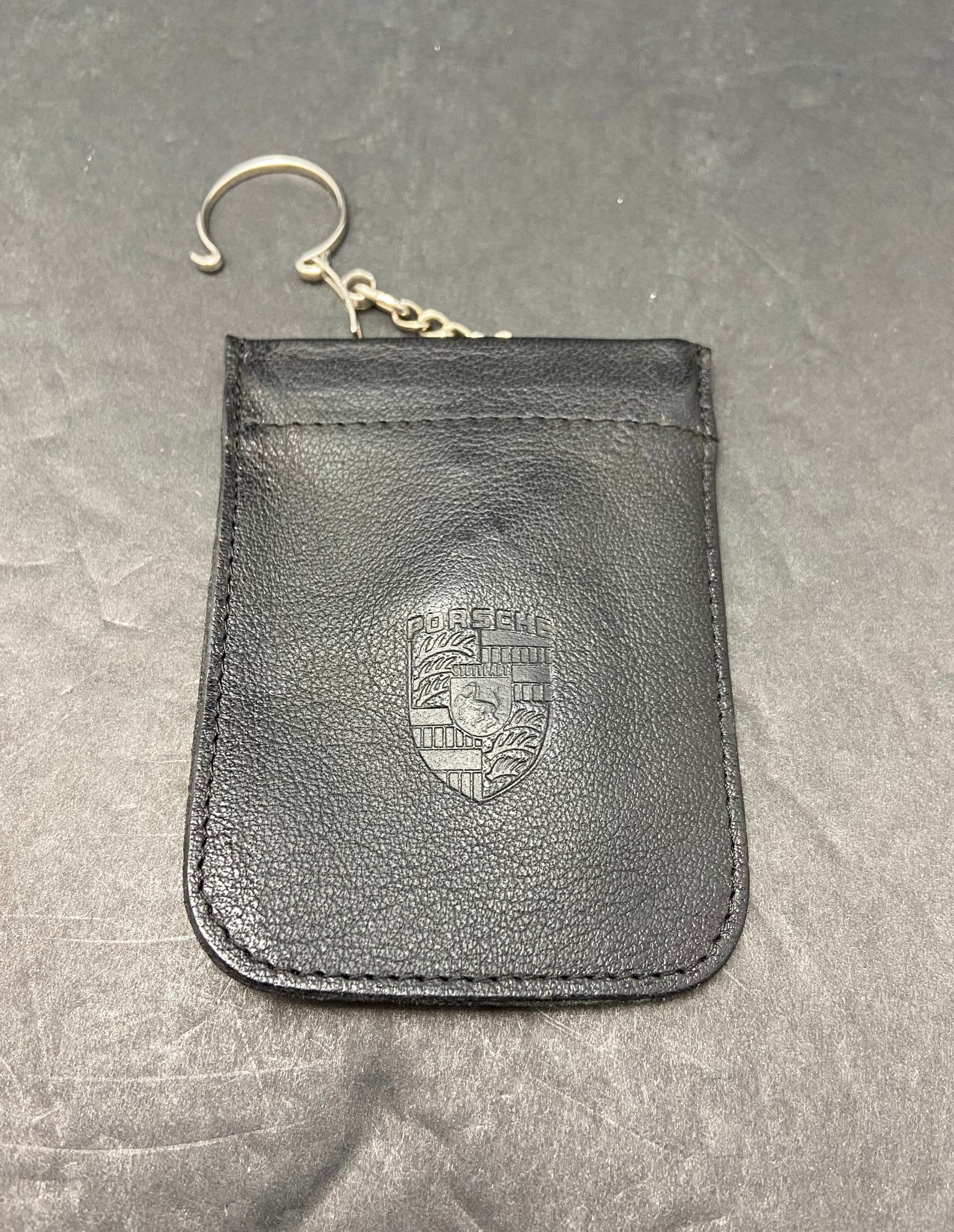 Vintage Porsche leather keychain pouch / Vintage Porsche Etsy