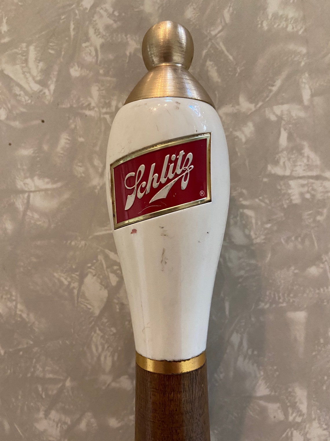 Vintage Schlitz beer tap handle / Vuntage beer tap. Etsy