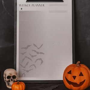 Spooky Printable Weekly Planner