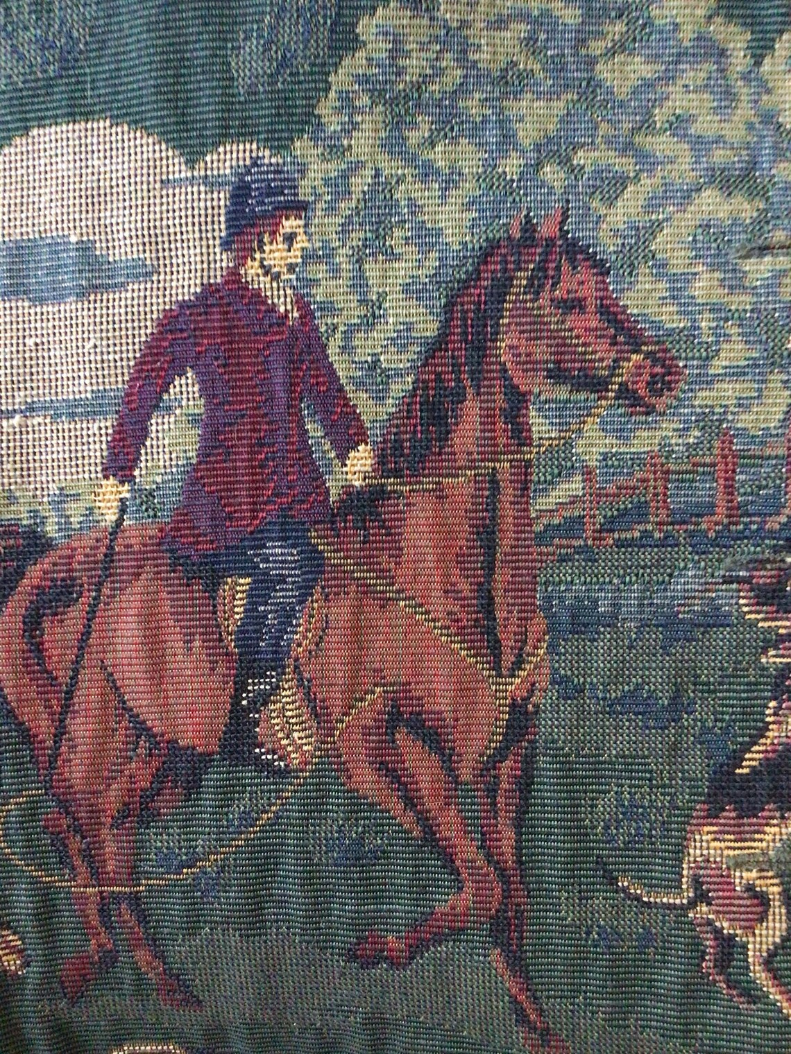 Chaleco de tapiz canadiense / chaleco temático ecuestre / | Etsy