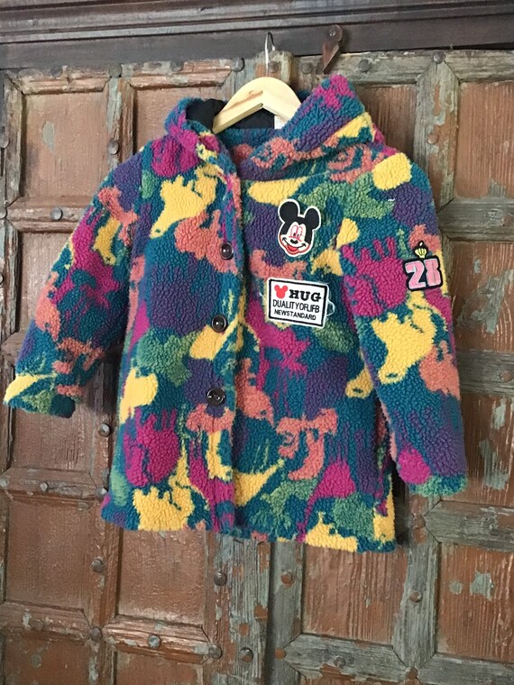 Mickey Mouse coat/ girls fuzzy jacket/Disney coat