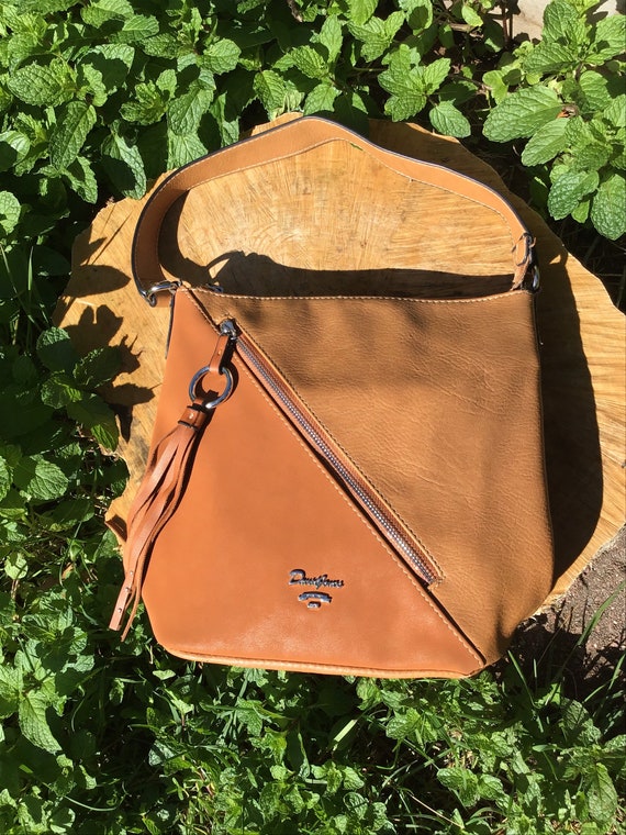 David Jones bag/vintage tote/ shoulder bag/vegan l