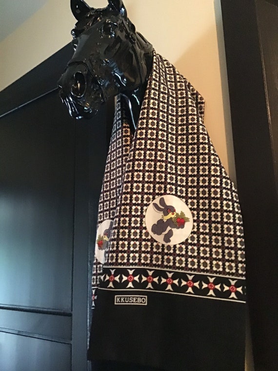 Gift for him/ vintage scarf/ KKusebo scarf/ silk s