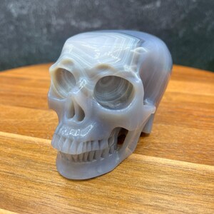 Agate Agate Flat Top Skull