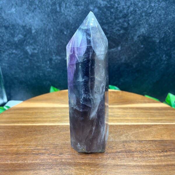 Black Rose Fluorite Tower Etsy