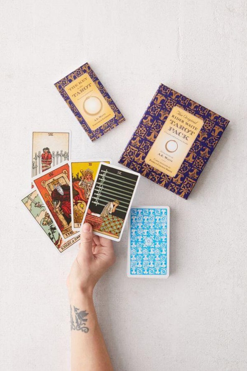 The Original Rider Waite Tarot Pack Original Deck With Book Etsy