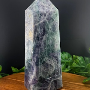Chunky Rainbow Fluorite Tower