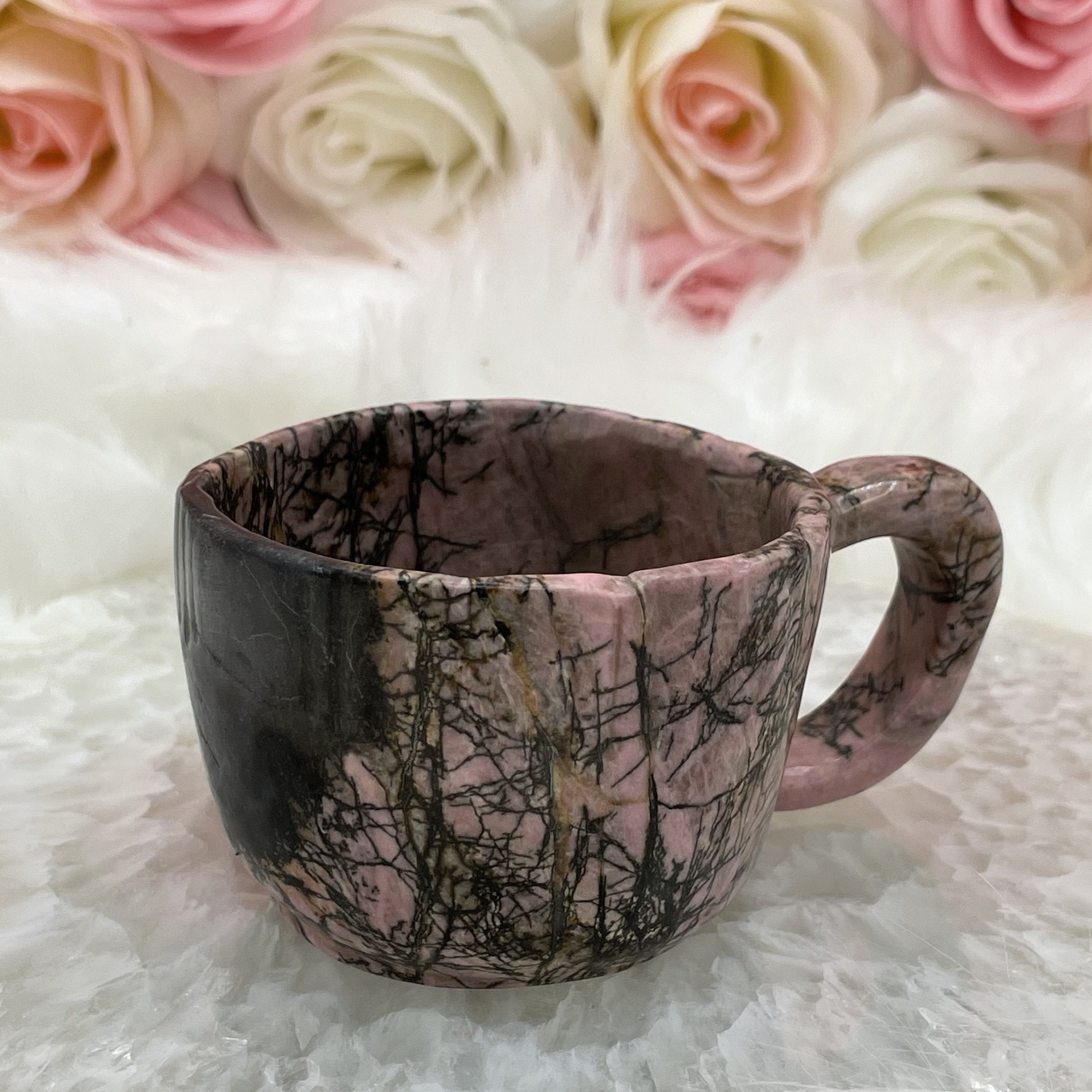 1pc Glass Cup Rose Enamel Crystal Tea Cup, Coffee Mug, Tumbler Butterfly  Rose Painted Flower Water Cups, Clear Glass With Spoon Set