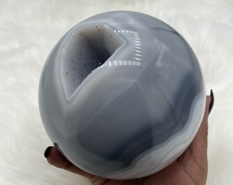 Beautiful Druzy Agate Sphere