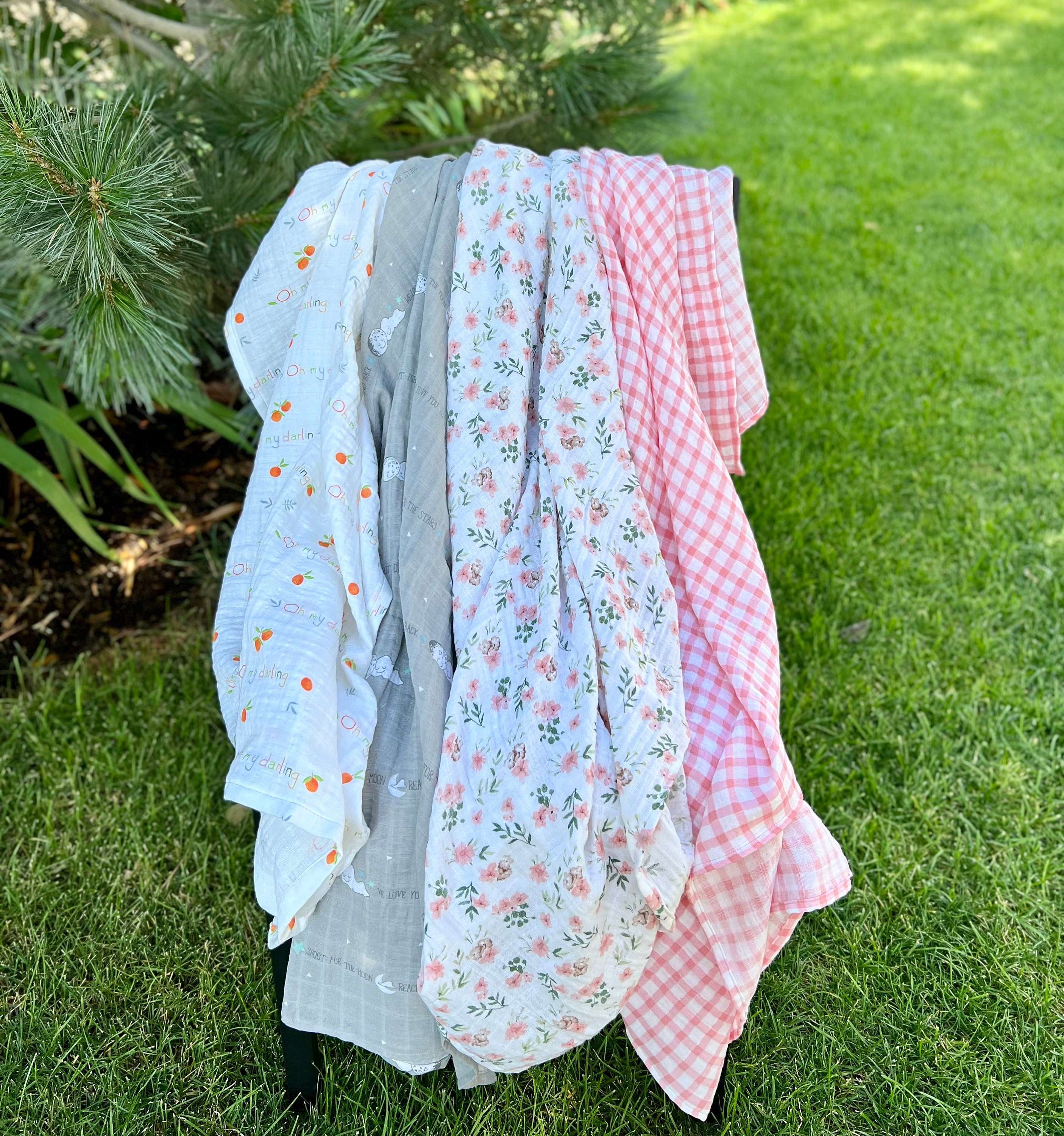 Muslin Cotton Baby Swaddle Blankets 47x47 Gauze Cotton Etsy UK