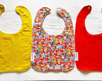 Floral Long Baby Bib Set (3-pack)