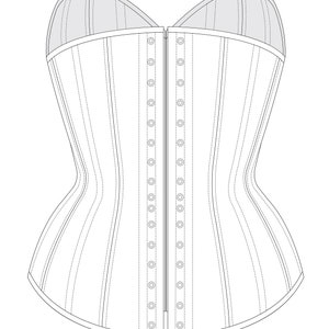 Basic Overbust Corset Pattern PDF image 2