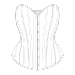 Basic Overbust Corset Pattern PDF image 1