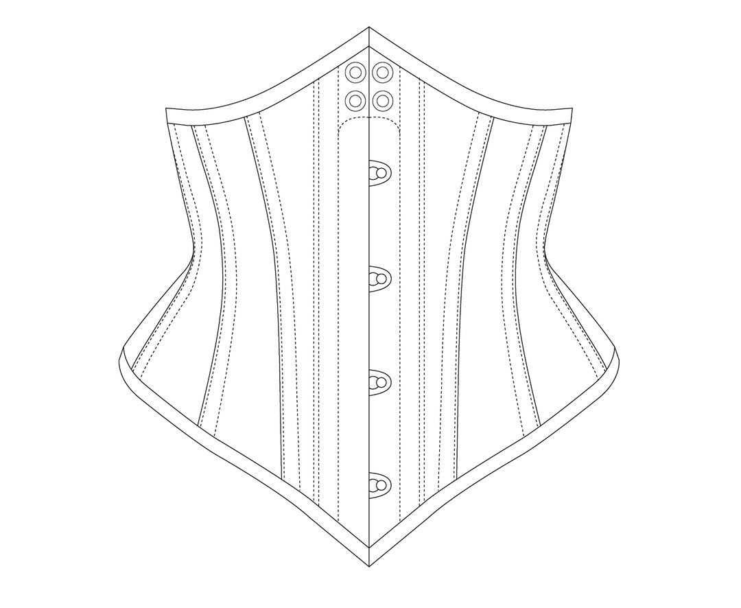 Waist Cincher Corset Pattern PDF Etsy