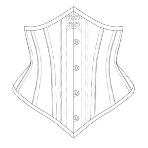 Waist Cincher Corset Pattern PDF