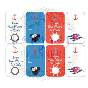 Cruise Instant Digital Download - Fish Extender Gift Tags - Four Styles