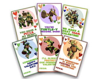 Turtle Valentines Day Printable || Instant Download || DIY Valentines