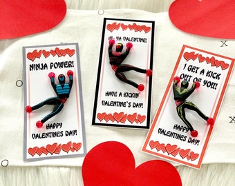 Ninja Themed Valentines Instant Download || Print at Home Valentines || DIY Valentin's Day