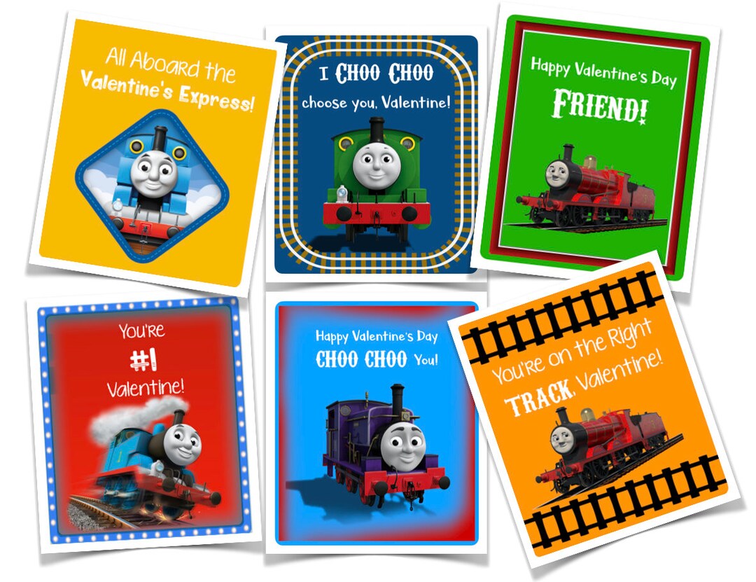 Train Valentines Day Printable Instant Download DIY - Etsy