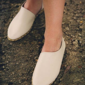 Leather Loafers | Antalya Shoe | Handmade Shoes | Women&#39;s Mules | Black Loafers | Cream Shoes | Slippers | Slip on Shoes | Flats | Moccasins