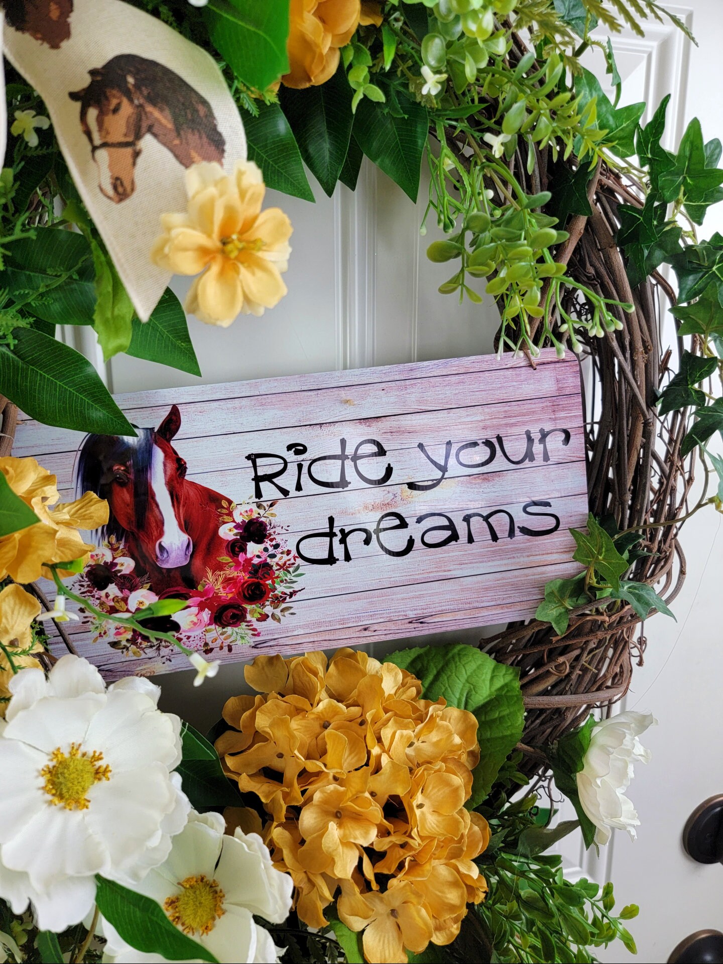 Horse Wreath Horse Wreath for Front Door Horse Door Decor. Etsy