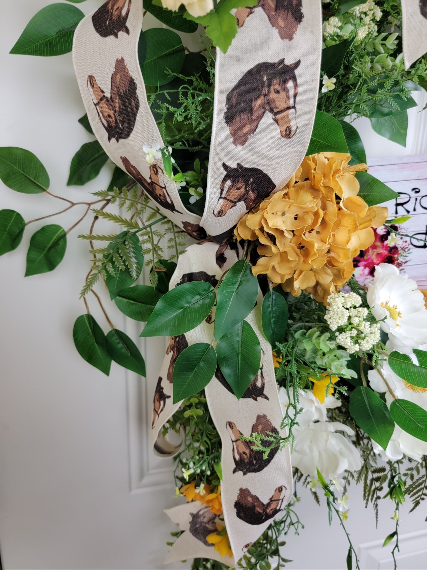 Horse Wreath Horse Wreath for Front Door Horse Door Decor. Etsy