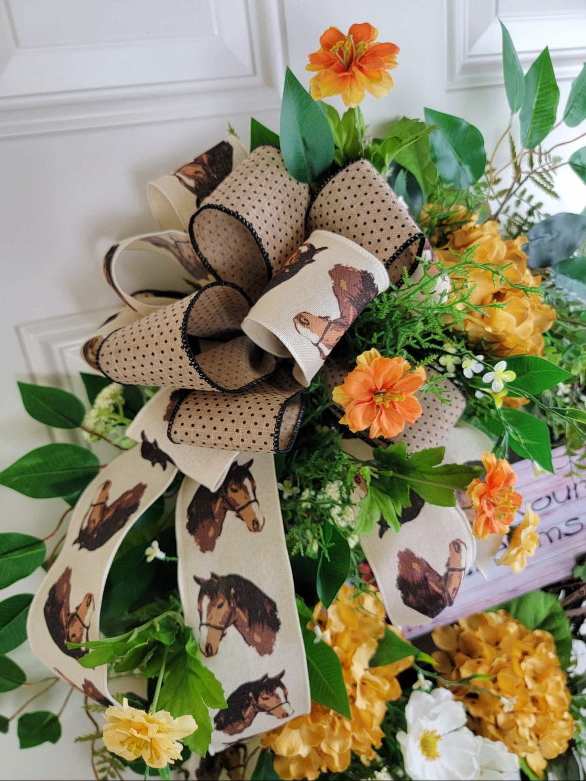 Horse Wreath Horse Wreath for Front Door Horse Door Decor. Etsy