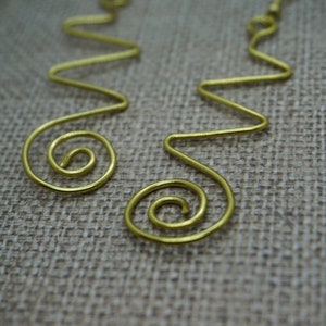 Spiral/Zig Zag Wire Earrings image 4