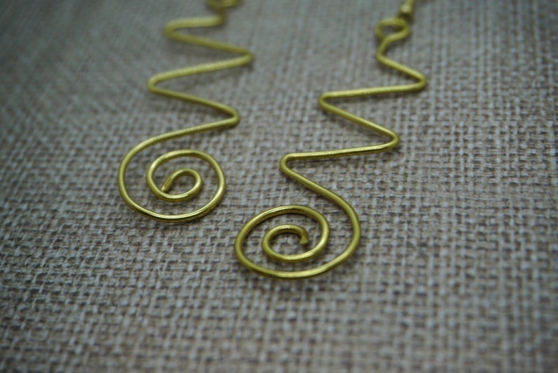 Spiral/Zig Zag Wire Earrings image 4