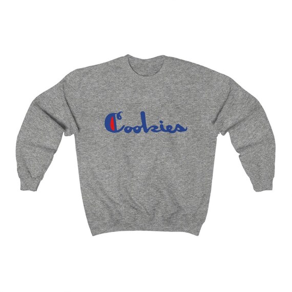 Cookies Sweatshirt Grey Etsy