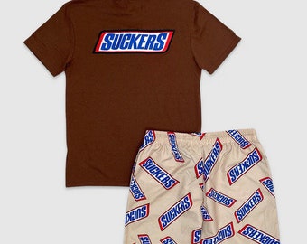 Suckers Print Tee and Shorts Set