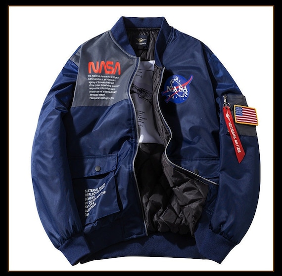 Melódico escotilla Pebish NASA Bomber Space Jacket - Etsy