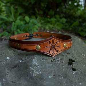 Viking Leather Tiara, Medieval Norse Crown Shaman Headpiece