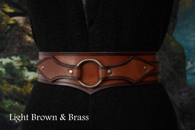 Medieval Leather Belt Larp Kidney Belt Waist Cincher Corset Etsy Canada