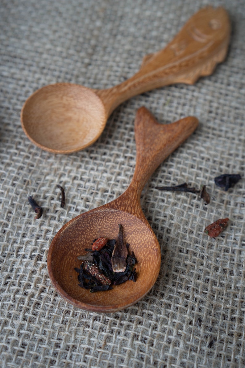 Hand Carved eco friendly wooden spoons Mini Condiments Sugar Etsy