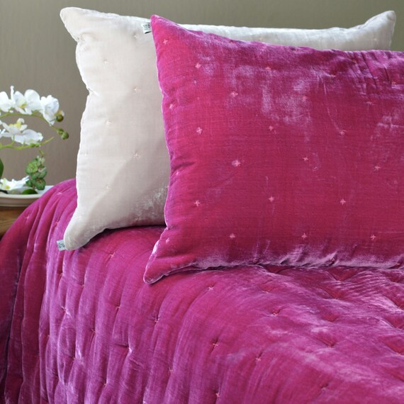 Glamour Silk Velvet Blanket Comforter Quilted Duvet Throw Etsy