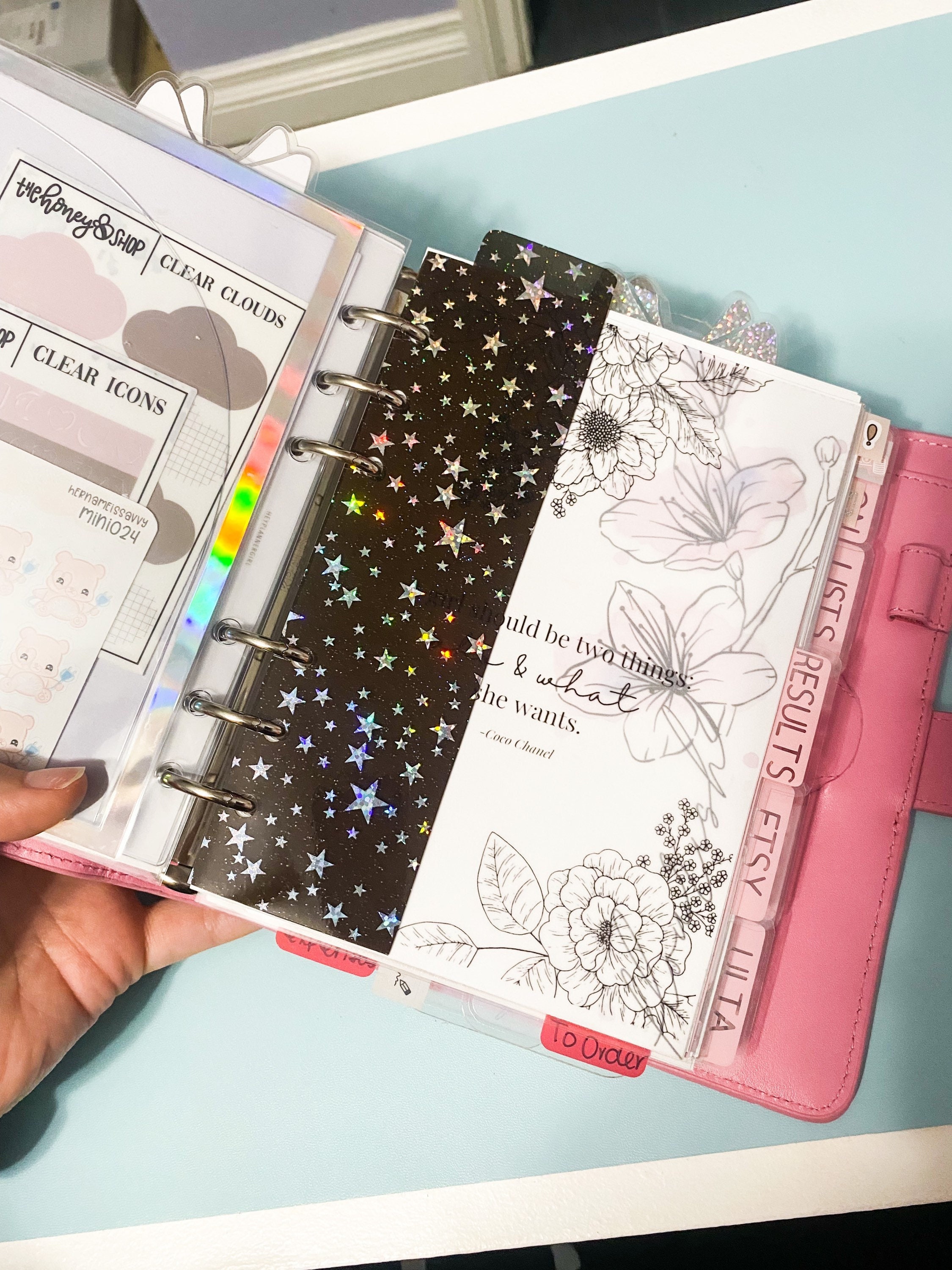 Jelly Top Tab Divider Planner Bookmark Planner Top Etsy