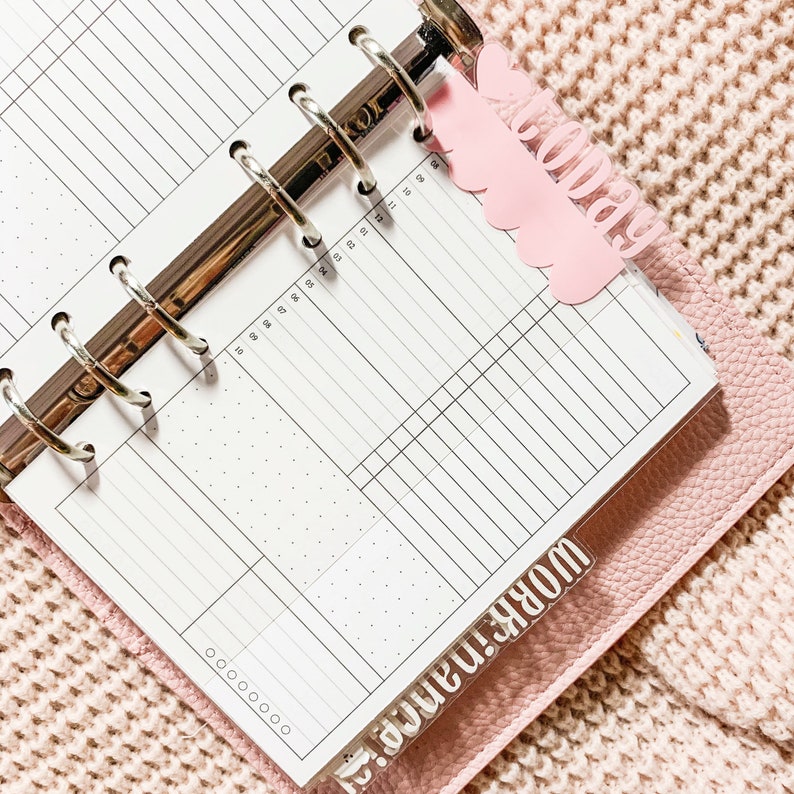 Scalloped Top Tab Divider Planner Divider Planner Top Etsy