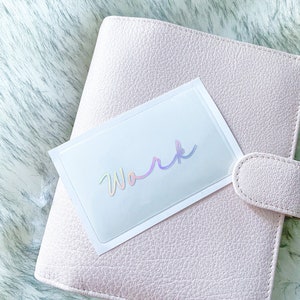 Task Card- Planner Card Deco - Planner Accessories - Adhesive Pocket - Planner Pocket