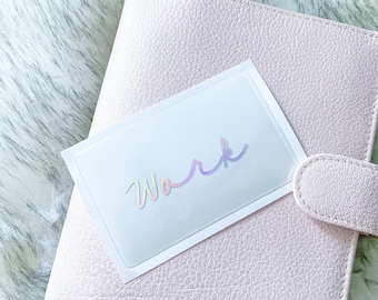 Task Card- Planner Card Deco - Planner Accessories - Adhesive Pocket - Planner Pocket