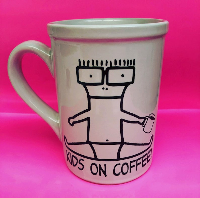 Kids on Coffee Descendents Mug Etsy